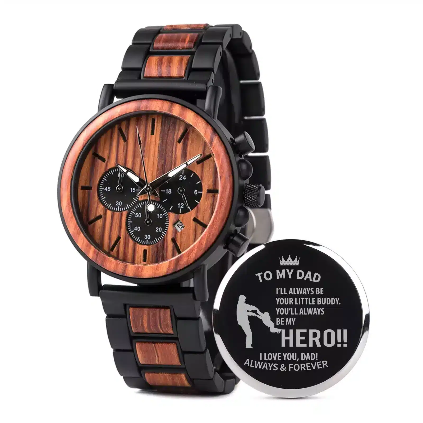 Engraved Wooden Watches Rosewood – Voyage