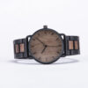 Classic Handmade Minimalist Wooden Watch Walnut Black