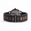 Classic Handmade Minimalist Wooden Watch Walnut Black