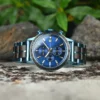 Best-Wooden-Watches-Handmade-Ebony-Wood-Chronograph-Blue-44MM_1 Best Wooden Watches