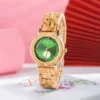 Napali Olive Wood Watch Quartz Green 34Mm