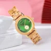 Napali Olive Wood Watch Quartz Green 34Mm