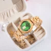 Napali Olive Wood Watch Quartz Green 34Mm