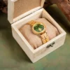 Napali Olive Wood Watch Quartz Green 34Mm