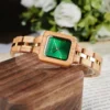Olivewood Oasis – Verdant Virtue Olive Wood Watch 25Mm