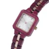 Purpleheart Purity – Burgundy Elegance Purple Heart Wood Watch 25Mm