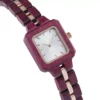 Purpleheart Purity – Burgundy Elegance Purple Heart Wood Watch 25Mm