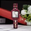 Purpleheart Purity – Burgundy Elegance Purple Heart Wood Watch 25Mm