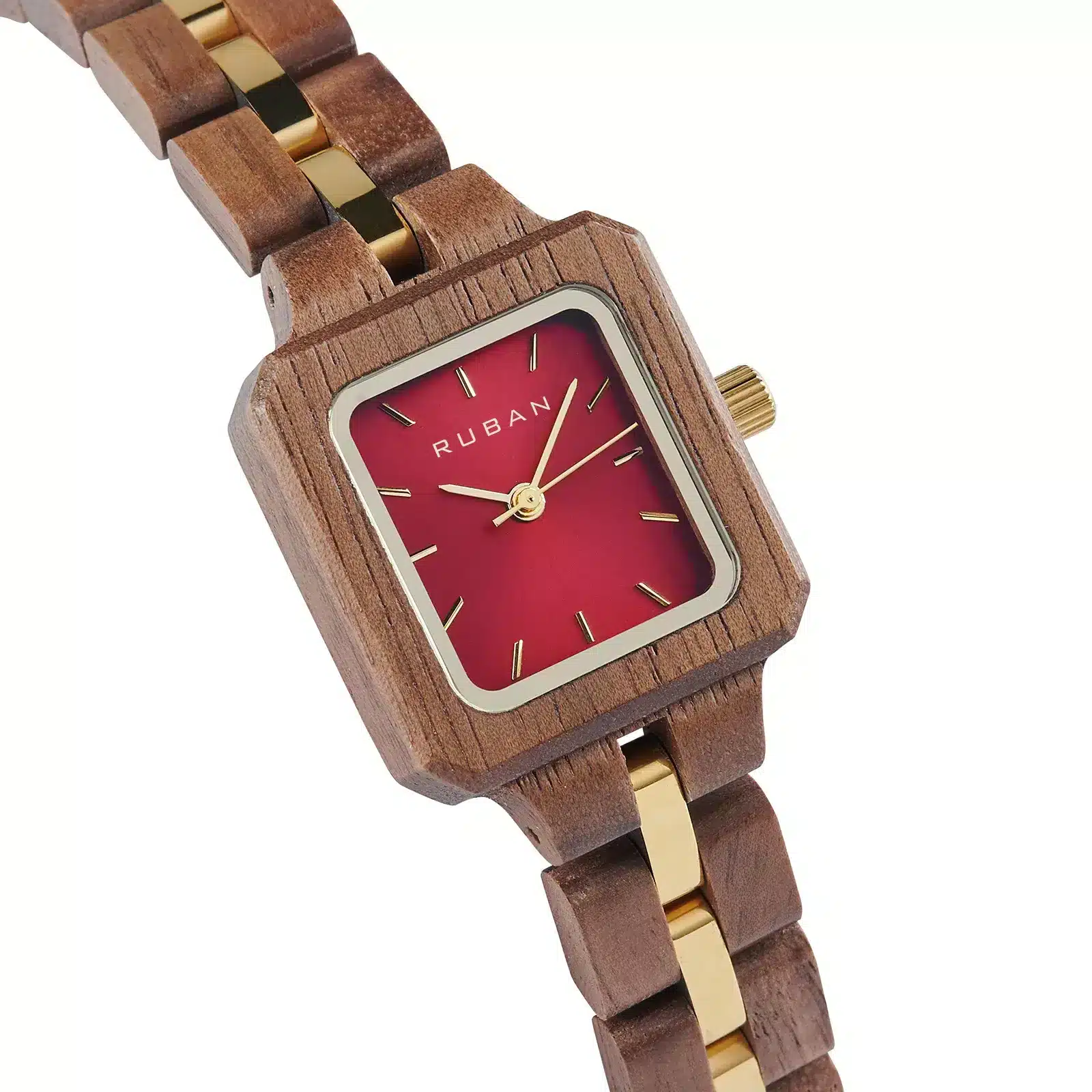 Walnut Whispers – Twilight Muse Olive Wood Watch 25MM